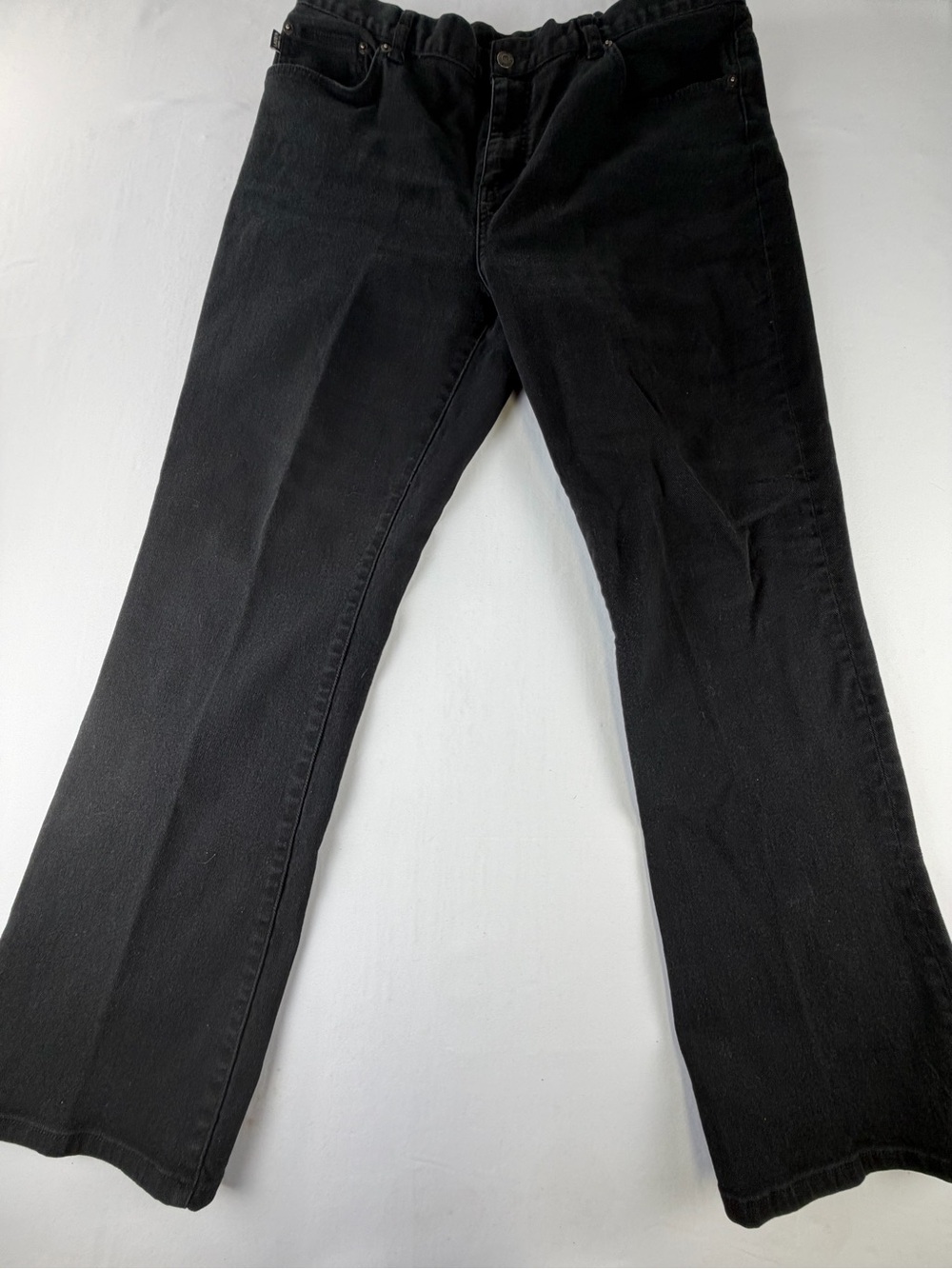 Ralph Lauren Women's Classic Straight Leg Jeans in Black - Quality And Style 14W